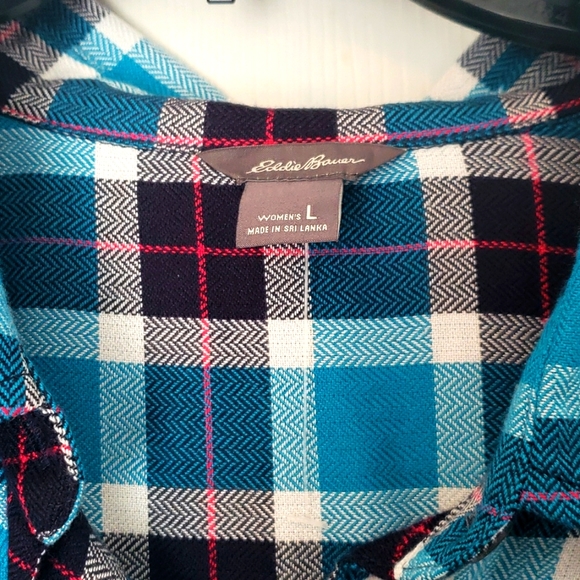 NWOT Eddie bauer flannel shirt - Picture 2 of 4